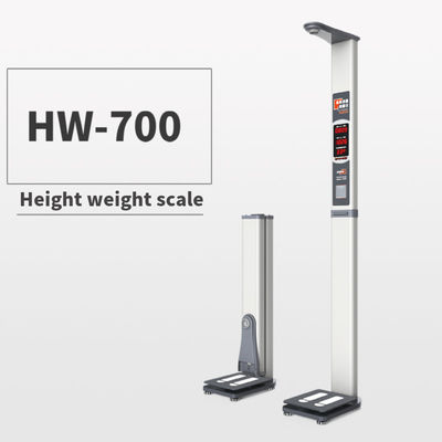 Balance électronique blanche pour l'hôpital 200 kg IMC Mesure numérique de hauteur par ultrasons