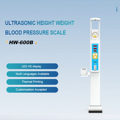 44kg G.W. BMI pièce Ultrasons Taille du corps Poids de la masse grasse avec machine à pression artérielle