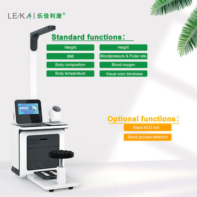 Écran LCD multifonctionnel de 14 pouces Balance de remise en forme pour le kiosque de contrôle de la santé de la salle de gym en été
