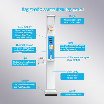Balance d'hôpital pratique et précise avec mesure de hauteur