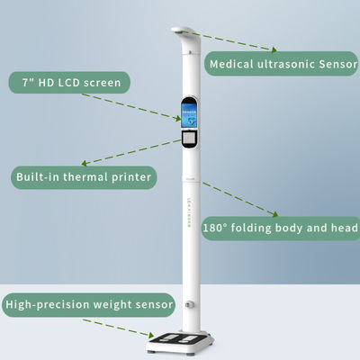 Machine automatique d'indice de masse corporelle de l'IMC conviviale pour la mesure de la taille et du poids
