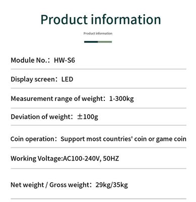 100-240VAC alimentation en électricité Balance de poids de bagages à commande de pièce pour une gestion facile du poids