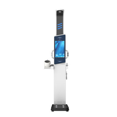 Kiosque de contrôle de santé avec échelle automatique de graisse corporelle et plage de mesure de la hauteur de 0 à 210 cm