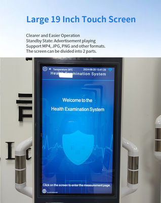 19 pouces écran tactile LCD Extrémité de l' analyseur de corps en acier Machine pour le contrôle de santé Android