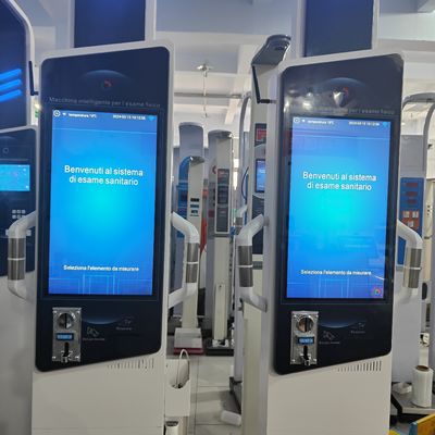 Machine de contrôle de santé intelligente 19 pouces Android BMI Kiosque avec fonctions optionnelles