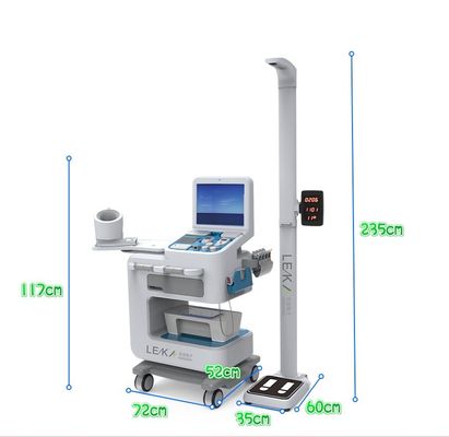 Machine de kiosque de contrôle de santé médicale intelligente avec imprimante A4 et SDK convivial