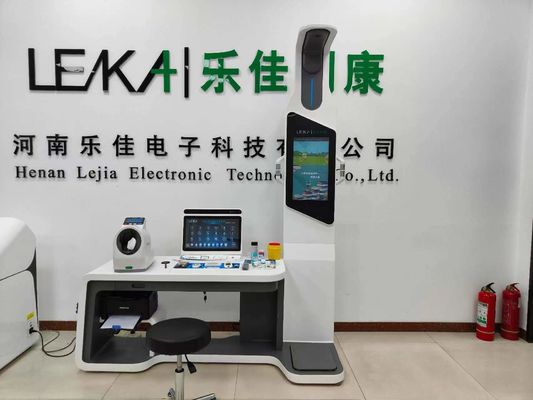 Hôpital intelligent tout en un Kiosque de contrôle de santé Écran LCD HD Transmission de données 4G