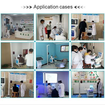 Écran LCD tactile complet, kiosque d'inspection du corps pour les cliniques