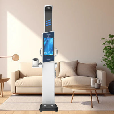 Machine d'analyseur de graisse corporelle à bioimpédance avec grand écran et écran publicitaire