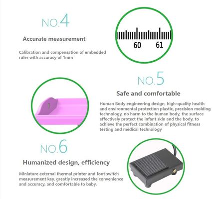 Balance médicale numérique pour bébé avec détecteur d'importation par ultrasons et une division minimale de 1 mm