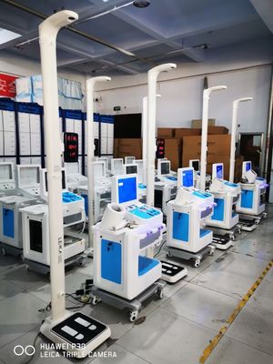 Écran tactile LCD de 15 pouces, kiosque d'inspection du corps complet pour les centres de santé