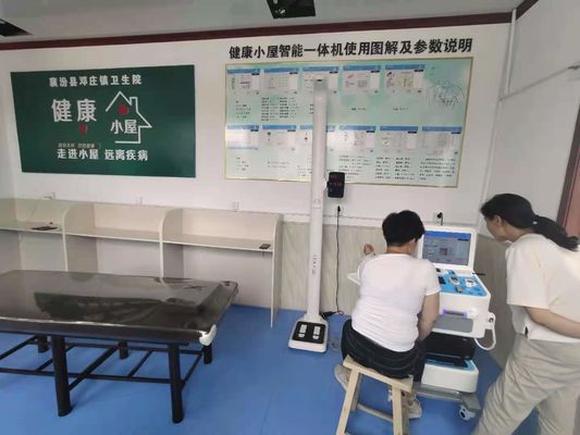 Écran tactile LCD de 15 pouces, kiosque d'inspection du corps complet pour les centres de santé