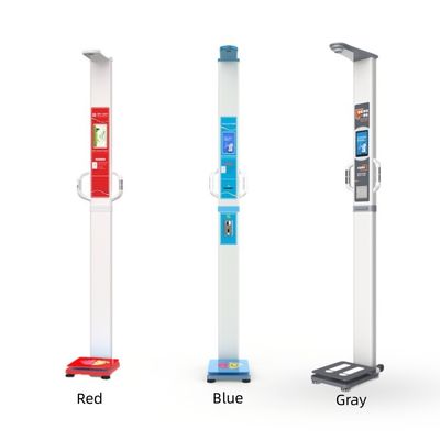 Écran tactile LCD de 7 pouces échelle de hauteur et de poids par ultrasons espagnole avec analyse de la graisse corporelle