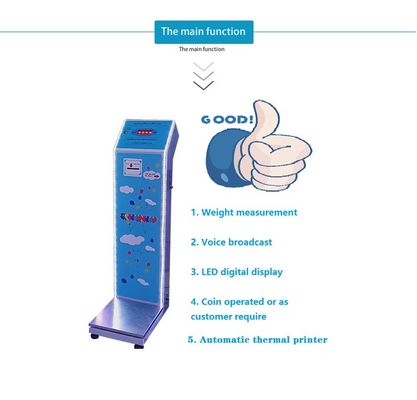 Balance numérique de mesure du poids corporel de gymnase avec fonction de pièce de monnaie N.W/ G.W 27KG/ 30KG