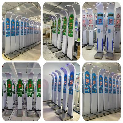 Machine de pesage de hauteur à commande de pièce pratique avec mesure de l'IMC et impression thermique