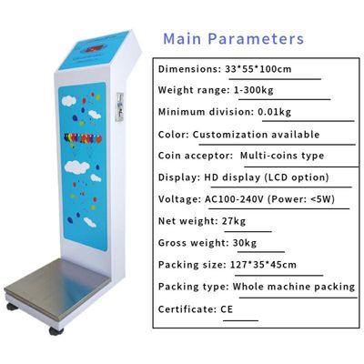 Mesure précise du poids corporel avec l'échelle de bagages fonctionnant à la pièce LEKA et l'écran LED