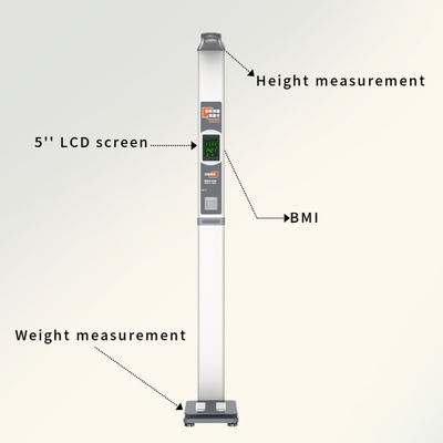 Fonction de mesure de l'indice de masse corporelle (IMC) de la taille et du poids 20 kg Balance numérique pliable pour adultes 20 kg