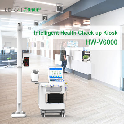 Station médicale à appareil de diagnostic en libre-service avec corps acrylique et connexion Wifi