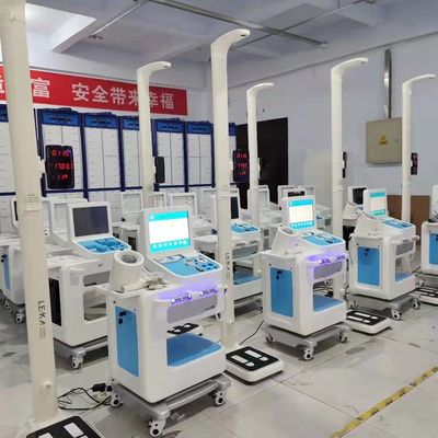 Station médicale à appareil de diagnostic en libre-service avec corps acrylique et connexion Wifi