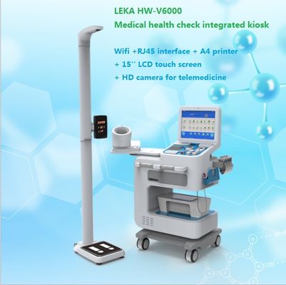 Échelle de poids et hauteur à ultrasons pour le diagnostic médical Kiosque HW-V6000 Corps complet