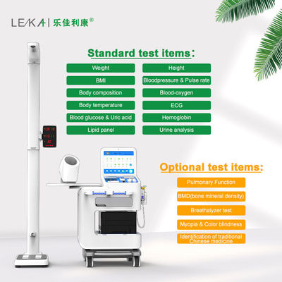 Télémédecine analyseur de contrôle complet du corps Kiosque de santé intelligent pour l'examen physique
