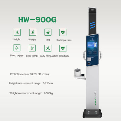 OEM ODM BMI Machine pour la taille Poids Composition du corps Vérifiez la taille globale 43*61*240cm