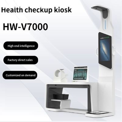 Kiosque de santé échelle ultrasonique de hauteur et de poids avec des qualifications complètes
