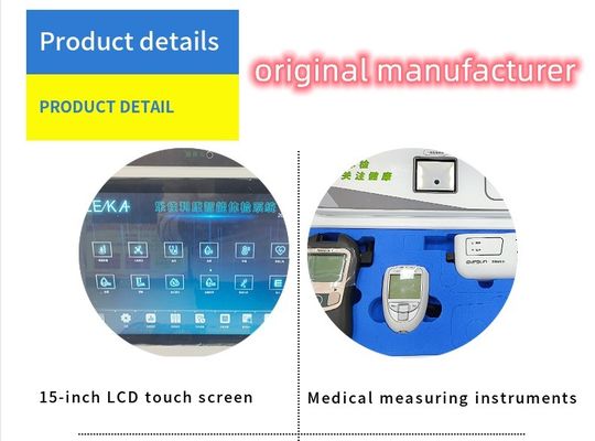 Kiosque de santé échelle ultrasonique de hauteur et de poids avec des qualifications complètes