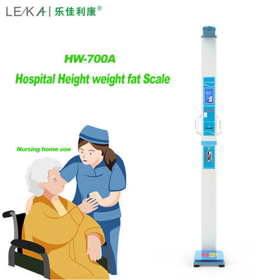 Affichage LCD Mesure de la hauteur médicale Analyseur de graisse corporelle pliable pour le contrôle hospitalier