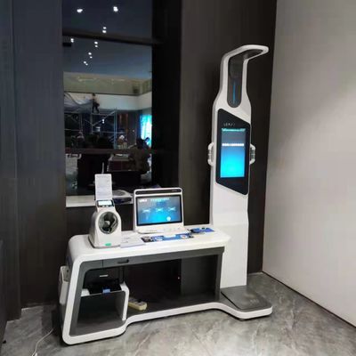 Station d'auto-service de kiosque de télémédecine pour le contrôle et la consultation de la santé du corps entier