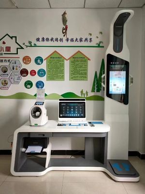 Kiosque de télémédecine HW-V7000 ABS et acier inoxydable pour un contrôle complet de la santé