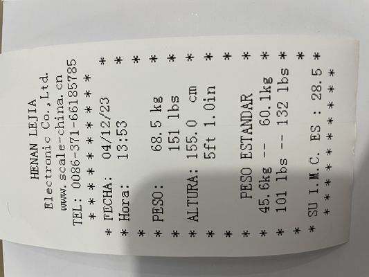Taille d'emballage pratique Balance numérique à pièce pour mesurer la hauteur et le poids