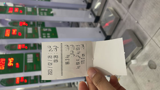 Échelle d'impression thermique de pharmacie pour la mesure de l'IMC de la taille et du poids dans les centres commerciaux
