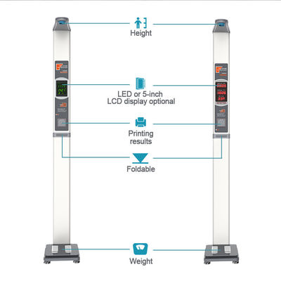 RS232 Interface informatique Balance électronique de pesée pour la hauteur Dimension 0-200 cm Division 0,1 cm