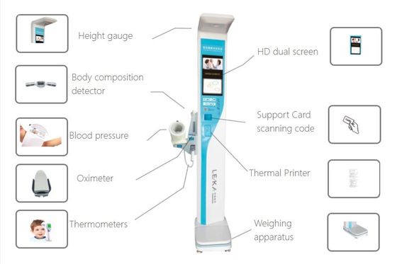 Balances médicales de graisse corporelle Machine à pièces ABS haute résistance pour la mesure précise du poids