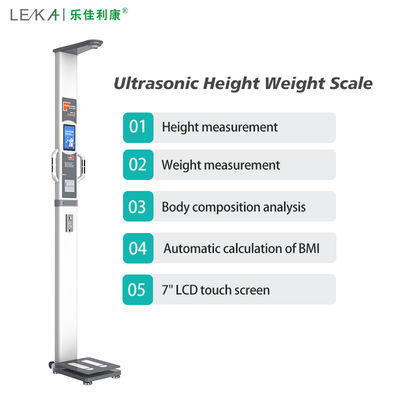 HW-700A échelle de graisse corporelle par ultrasons avec analyse de la composition du corps humain et poids corporel de 30 kg