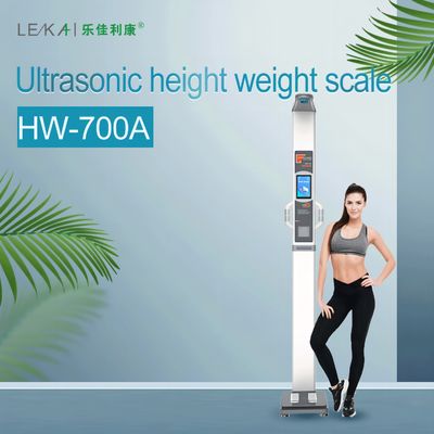 HW-700A échelle de graisse corporelle par ultrasons avec analyse de la composition du corps humain et poids corporel de 30 kg