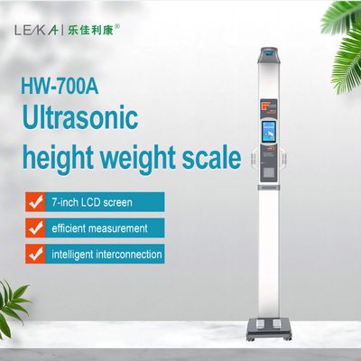 HW-700A échelle de graisse corporelle par ultrasons avec analyse de la composition du corps humain et poids corporel de 30 kg