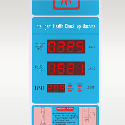 Utilisation médicale Échelle de poids RS232 avec mesure de hauteur par ultrasons et imprimante en acier