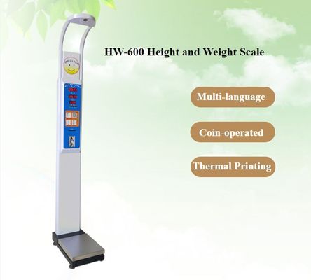 N.W 38kg Grade médical Hauteur et poids échelle pour HW-600 Machine électronique d'IMC à pièce