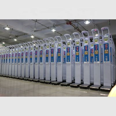 Affichage à LED Ultrasons Mesure électronique de hauteur et de poids Machine de poids 8-200kg