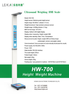 Hôpital et pharmacie Balance humaine à pièce avec écran LED/LCD Capacité 200 kg